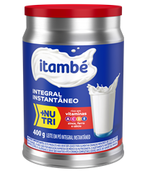 Leite em Pó Integral Instantâneo Lata 400g